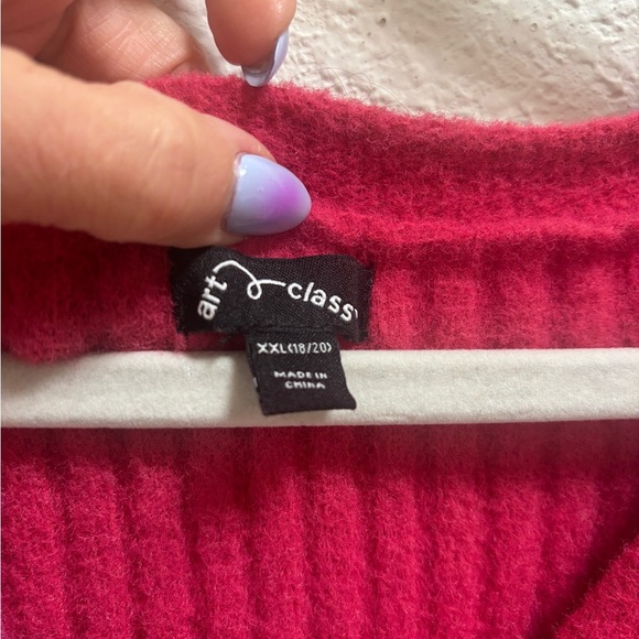 Hot Pink Ribbed Sweater Vest - Picture 4 of 4